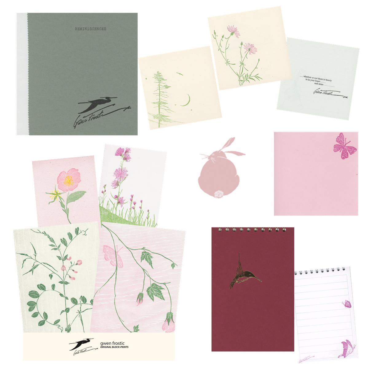 Block Printing, Nature Prints & Note Cards | Gwen Frostic