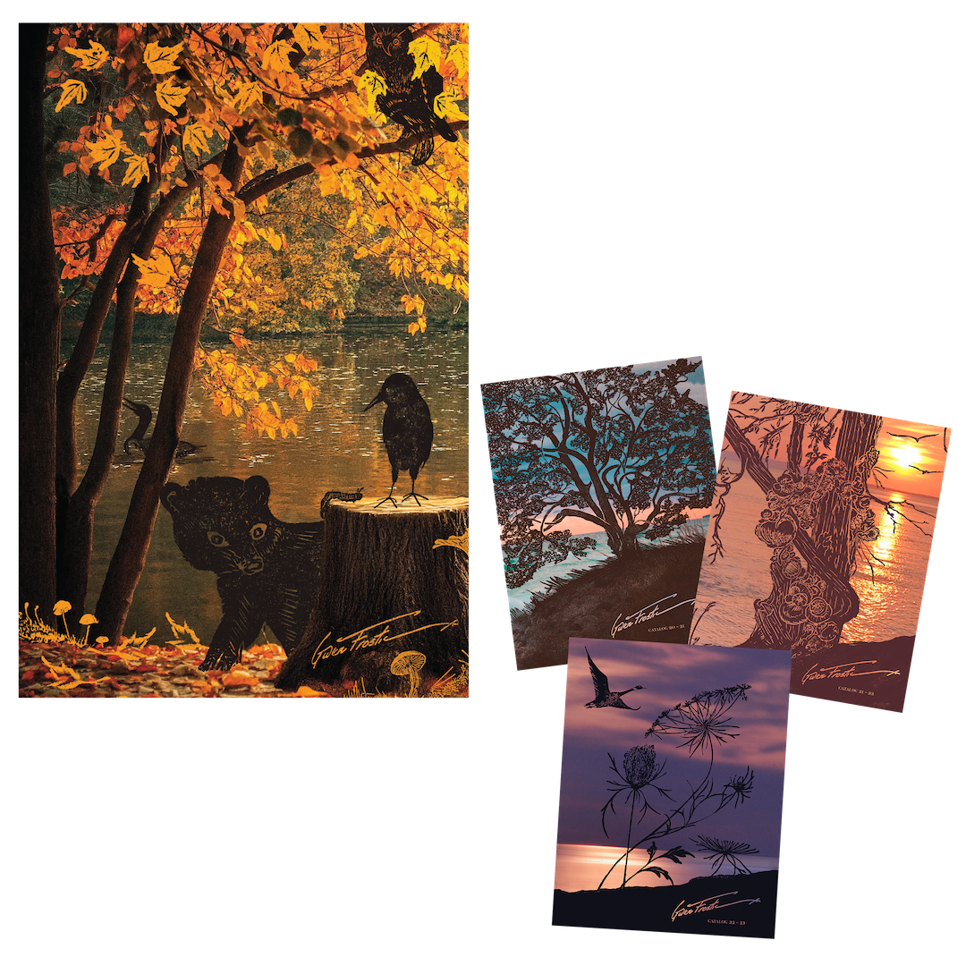 Gwen Frostic ③　the caprice immensity Block Printing, Nature Prints & Note Cards | Gwen Frostic